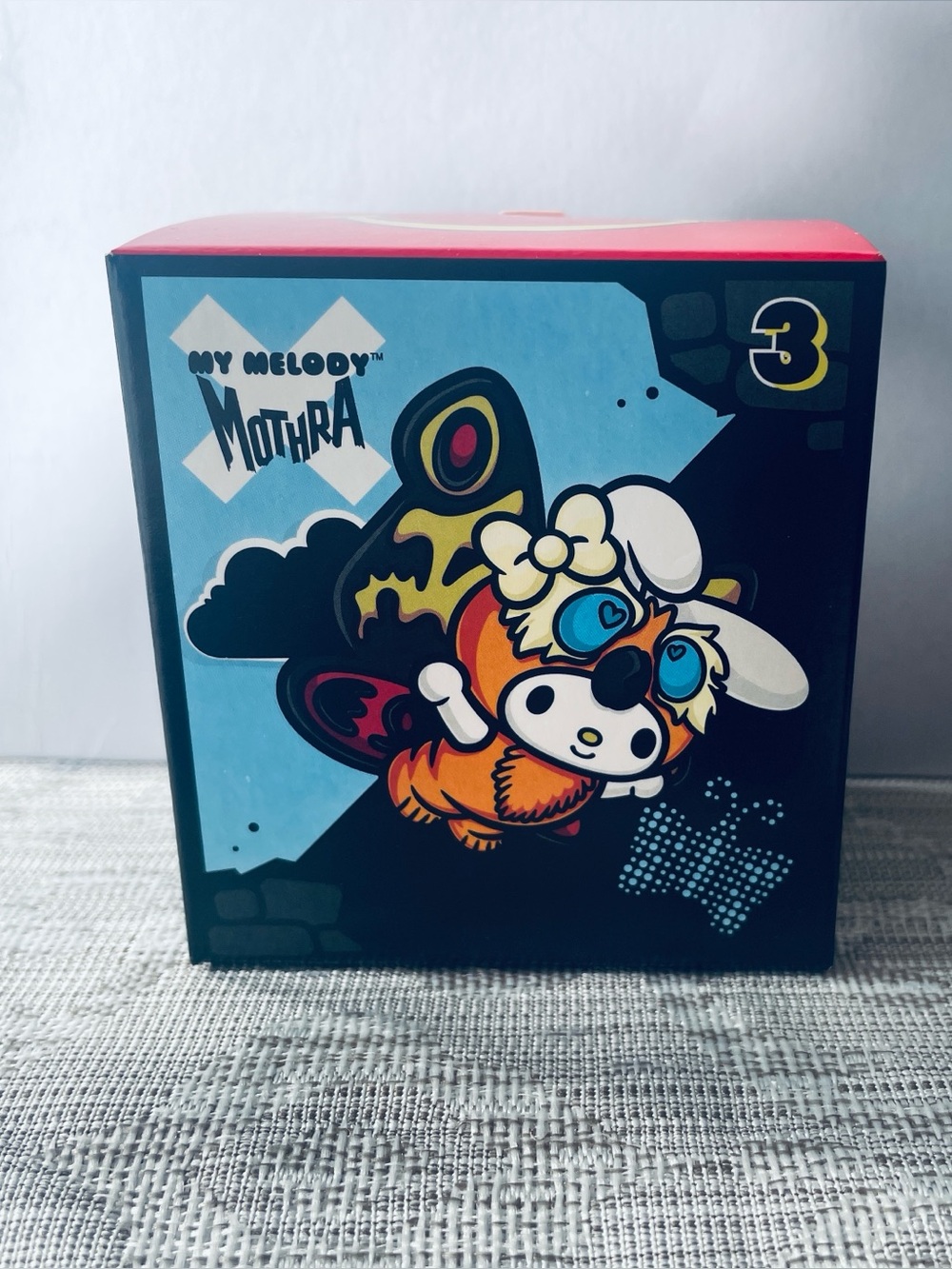 McDonald's My Melody Mothra Collectible Toy - Orange, Blue & White